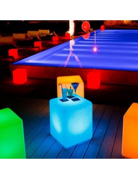 CUBO LEDS GRANDE 33.50 X 31 X 31 CM  | Virtualvantagem |