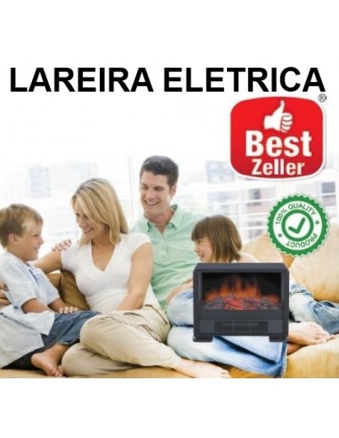 LAREIRA ELECTRICA RECTANGULAR 46.5 X 19.5 X 39 CM | Virtualvantagem |
