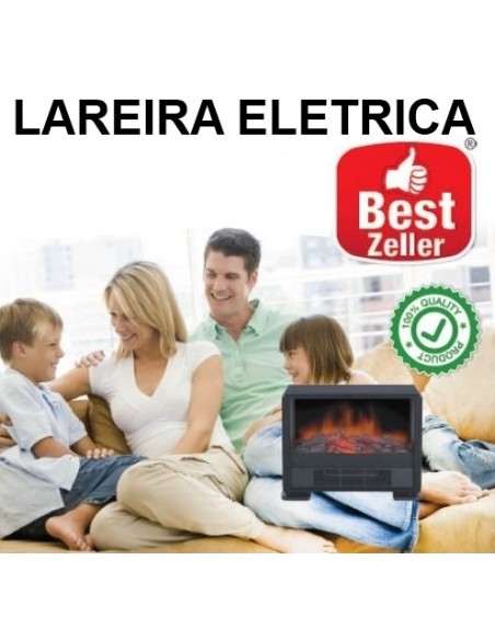 LAREIRA ELECTRICA RECTANGULAR 46.5 X 19.5 X 39 CM | Virtualvantagem |