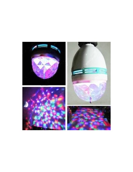 LAMPADA DE LED COLORIDA ROTATIVA PARA FESTAS | Virtualvantagem | VRT.008.00005