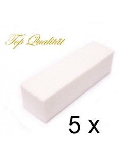 5 BLOCO BUFFERS  100 GRIT  PARA UNHAS | Virtualvantagem | VRT.003.00046