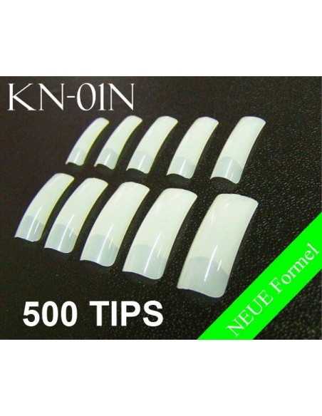 500 TIPS COR NATURAL  10 TAMANHOS TOP QUALIDADE | Virtualvantagem | VRT.003.00043
