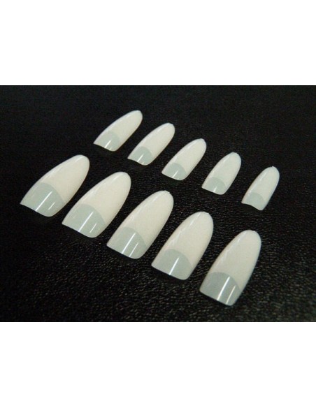 500 TIPS COR NATURAL OVAL 10 TAMANHOS TOP QUALIDADE | Virtualvantagem | VRT.003.00043