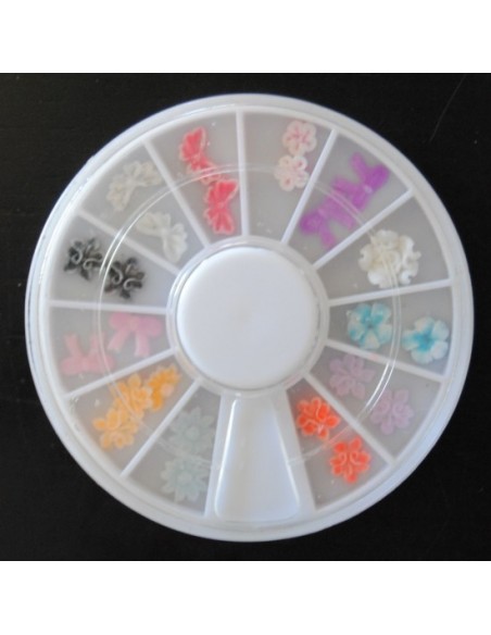 RODA  DE DECORAÇÕES FLORES 3 D-  12 DIFERENTES | Virtualvantagem |