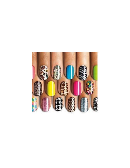 5 CARTEIRAS X 10 ADESIVOS PARA UNHAS  | Virtualvantagem |