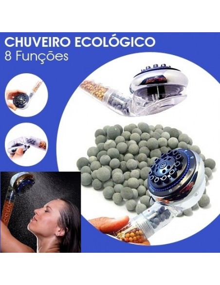 CHUVEIRO ECOLÓGICO 8 FUNÇÕES POUPE 65% | Virtualvantagem | VRT.007.00117