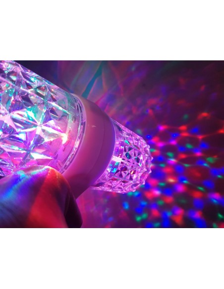 LAMPADA  ROTATIVA DUPLA DE LUZES PARA FESTAS | Virtualvantagem |