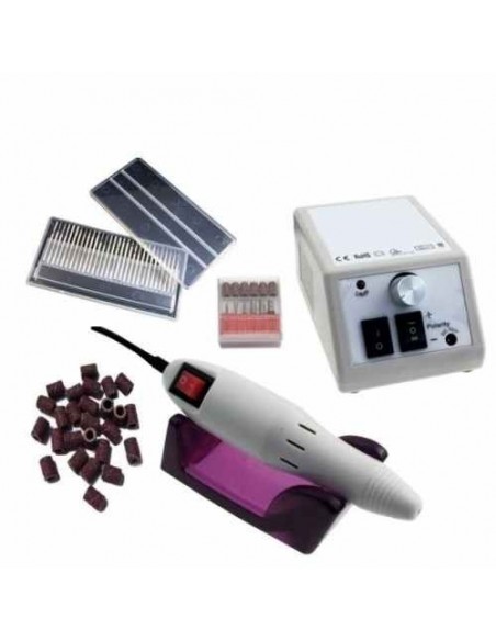 BROCA UNHAS DE GEL 20000 ROTAÇÕES + 30 DISCOS DIAMANTE + 100 LIXAS | Virtualvantagem | VRT.003.00012