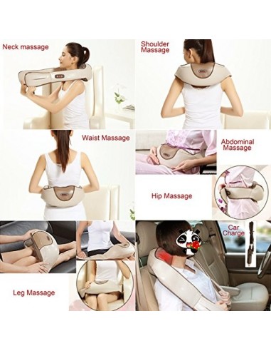 Massageador Shiatsu com Infravermelhos Termoterapia | Virtualvantagem | VRT.002.00040