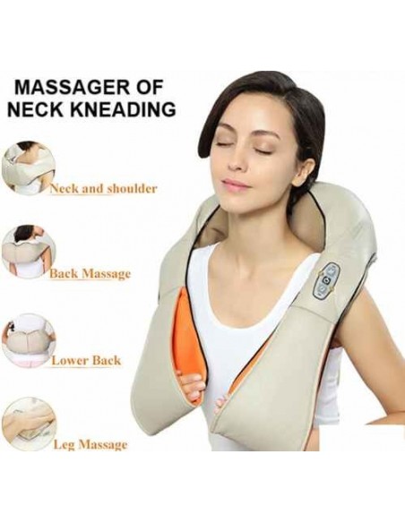 Massageador Shiatsu com Infravermelhos Termoterapia | Virtualvantagem | VRT.002.00040