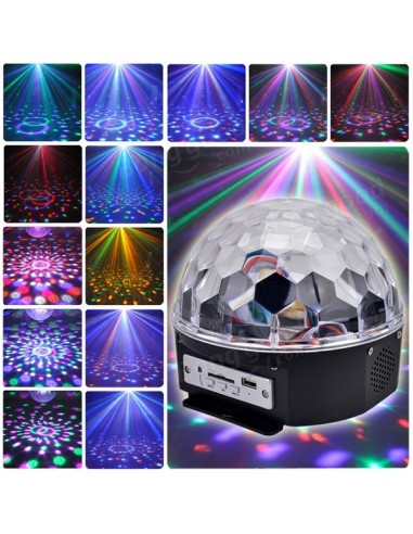 BOLA DE LUZES VARIOS EFEITOS COM MP3 | Virtualvantagem | VRT.008.00003