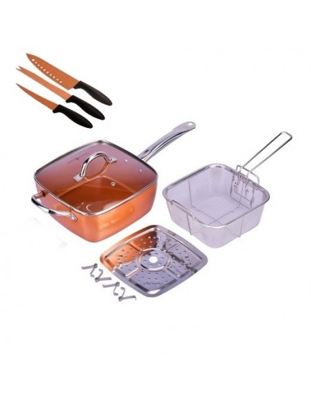 FRIGIDEIRA EM COBRE QUADRADA CHEF COOPER | Virtualvantagem | VRT.007.00020