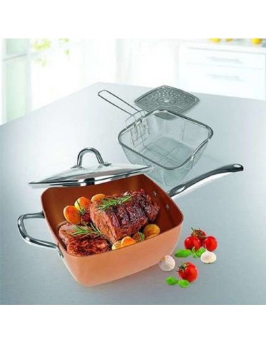 FRIGIDEIRA EM COBRE QUADRADA CHEF COOPER | Virtualvantagem | VRT.007.00020