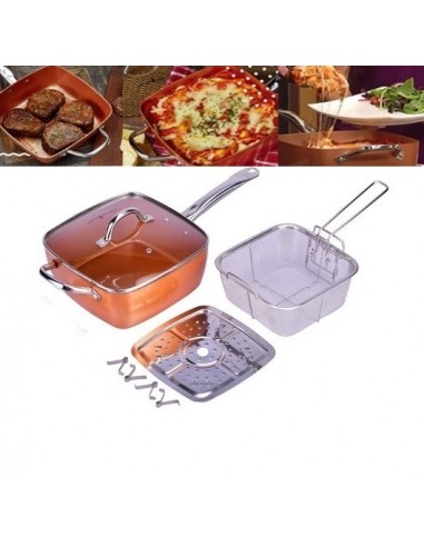 FRIGIDEIRA EM COBRE QUADRADA CHEF COOPER | Virtualvantagem | VRT.007.00020