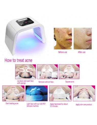 APARELHO DE FOTOTERAPIA DE LEDS 10 CORES | Virtualvantagem | VRT.001.00019