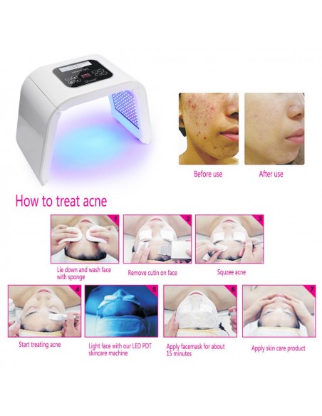 APARELHO DE FOTOTERAPIA DE LEDS 10 CORES | Virtualvantagem | VRT.001.00019