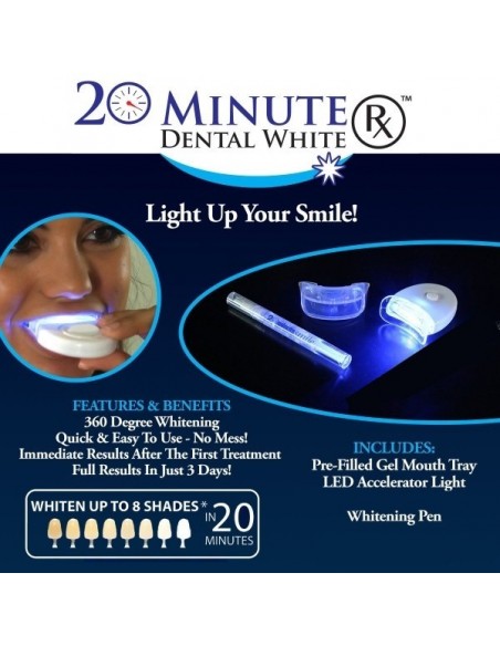 20 MINUTE DENTAL WHITE BRANQUEAMENTO DENTAL | Virtualvantagem | VRT.002.00085