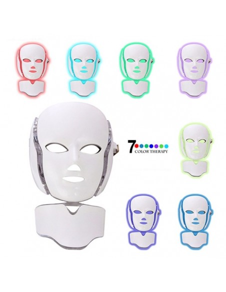 MASCARA DE LEDS ROSTO E PESCOÇO FOTOTERAPIA | Virtualvantagem | VRT.002.00007