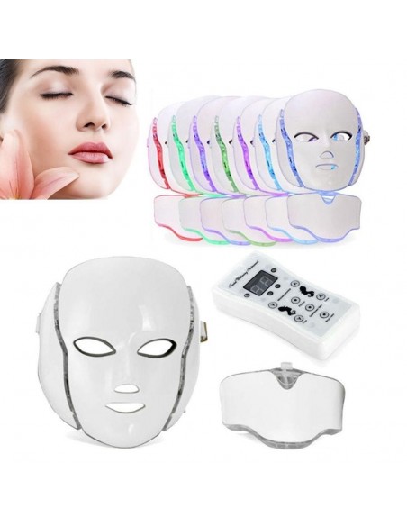 MASCARA DE LEDS ROSTO E PESCOÇO FOTOTERAPIA | Virtualvantagem | VRT.002.00007