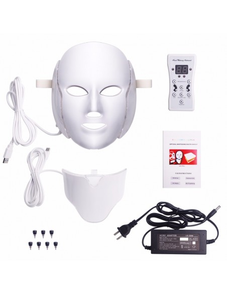MASCARA DE LEDS ROSTO E PESCOÇO FOTOTERAPIA | Virtualvantagem | VRT.002.00007
