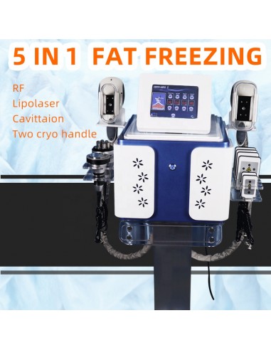 MAQUINA CRIOLIPOLISE DUPLA 5 EM 1 LIPOLASER | Virtualvantagem | VRT.001.00065