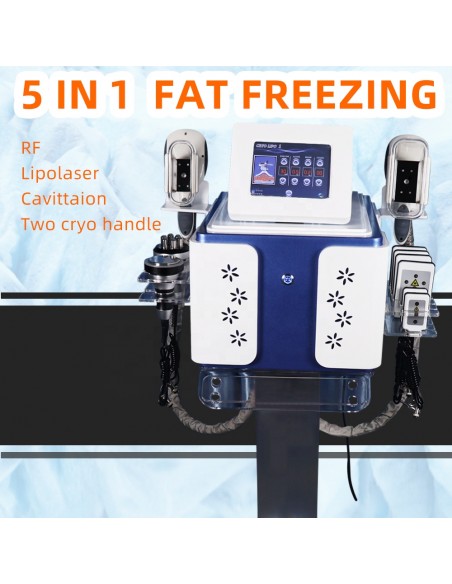 MAQUINA CRIOLIPOLISE DUPLA 5 EM 1 LIPOLASER | Virtualvantagem | VRT.001.00065