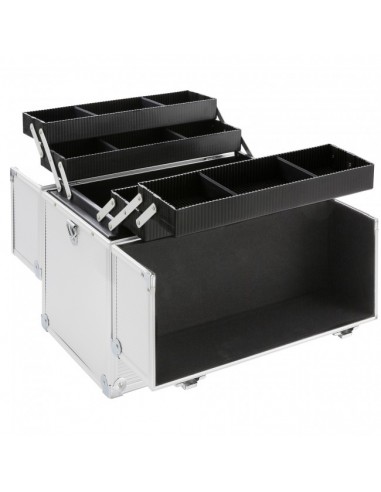 KIT  UNHAS DE GEL BRANCO + MALA CINZA +BROCA | Virtualvantagem |