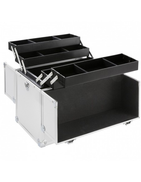 KIT  UNHAS DE GEL BRANCO + MALA CINZA +BROCA | Virtualvantagem |