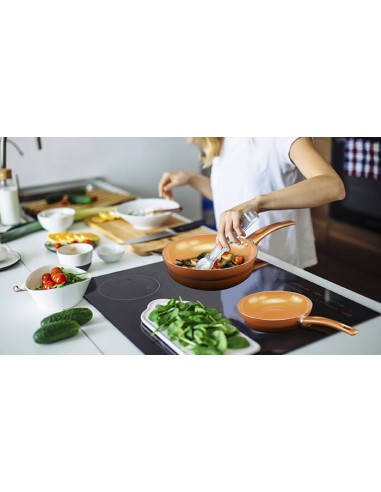 CONJUNTO FRIGIDEIRAS 3 CAPAS EM COBRE | Virtualvantagem |