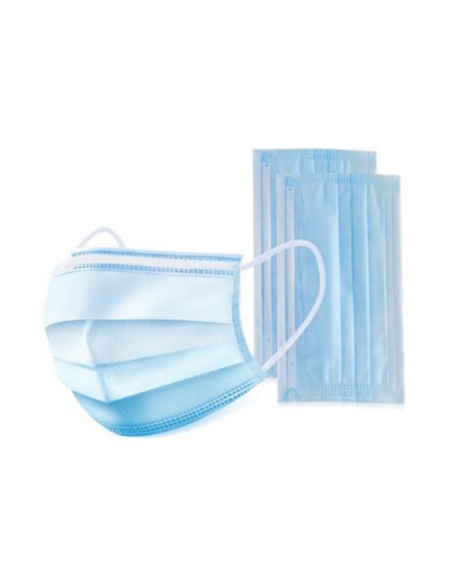 50 x MASCARAS CIRÚRGICAS PROTEÇÃO TRÊS CAMADAS | Virtualvantagem | VRT.009.00010