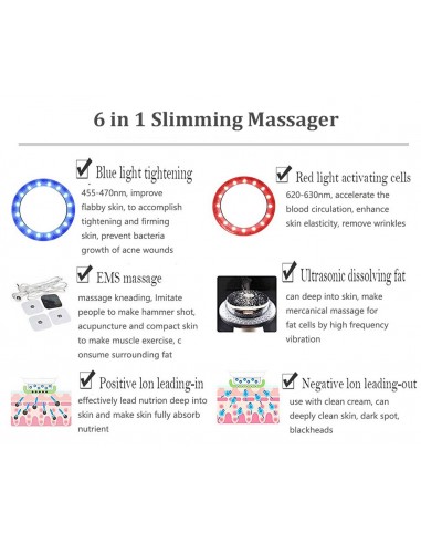 CAVITAÇÃO PORTÁTIL 6 EM 1 ULTRASONS | Virtualvantagem | VRT.002.00011