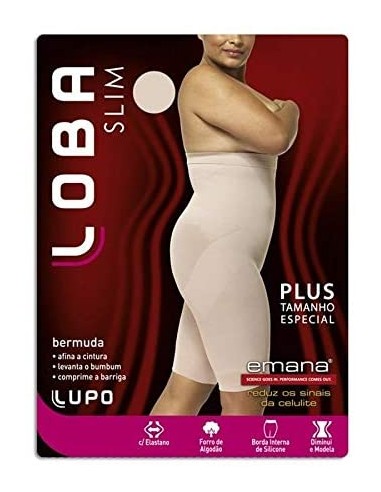 BERMUDA SLIM XXL EMANA ANTI CELULITE LUPO | Virtualvantagem | 5698