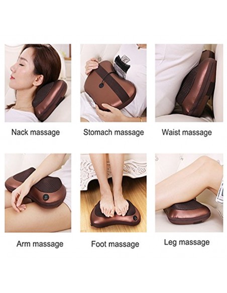 MASSAGEADOR SHIATSU PILLOW CARRO E CASA | Virtualvantagem | VRT.002.00094