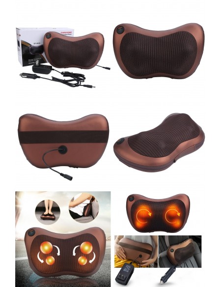 MASSAGEADOR SHIATSU PILLOW CARRO E CASA | Virtualvantagem | VRT.002.00094