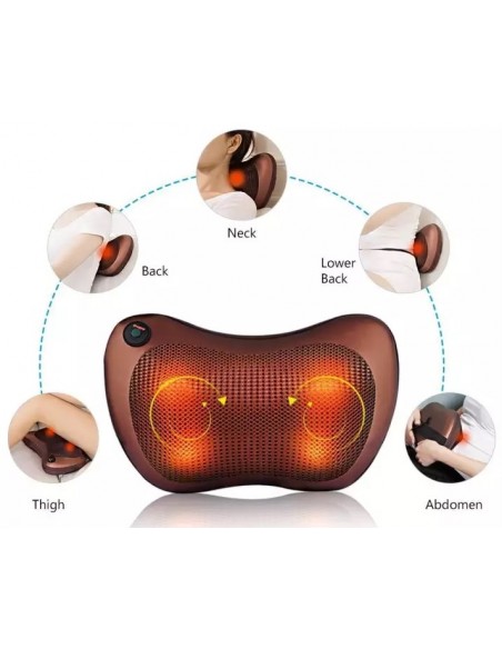 MASSAGEADOR SHIATSU PILLOW CARRO E CASA | Virtualvantagem | VRT.002.00094