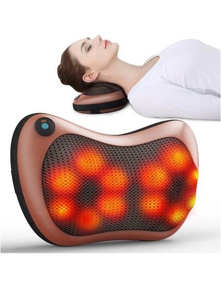 MASSAGEADOR SHIATSU PILLOW CARRO E CASA | Virtualvantagem | VRT.002.00094