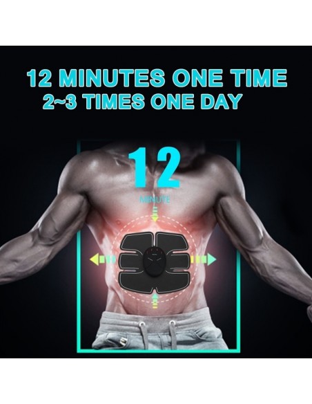 ELETROESTIMULADOR MUSCULAR SIX PACK E BRAÇOS | Virtualvantagem | VRT.004.00001
