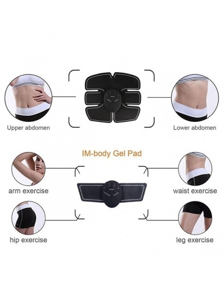 ELETROESTIMULADOR MUSCULAR SIX PACK E BRAÇOS | Virtualvantagem | VRT.004.00001