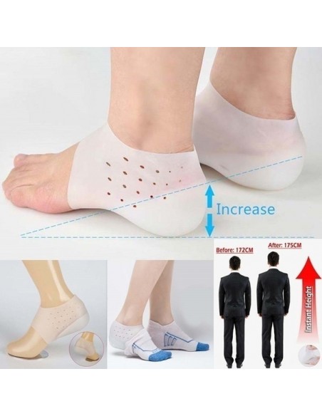 MEIA PALMILHA PARA AUMENTO DE ALTURA | Virtualvantagem | VRT.006.00002