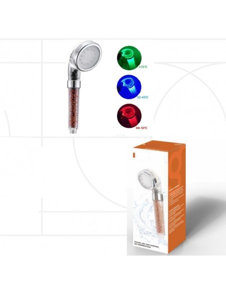CHUVEIRO COM MINERAIS E LEDS | Virtualvantagem | VRT.007.00127