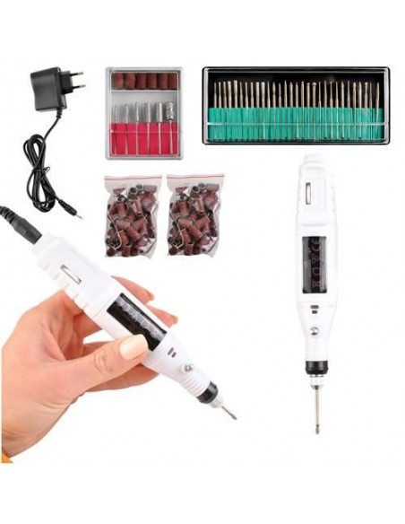 BROCA CANETA PARA UNHAS 20.000RPM + ACESSÓRIOS | Virtualvantagem | VRT.003.00089