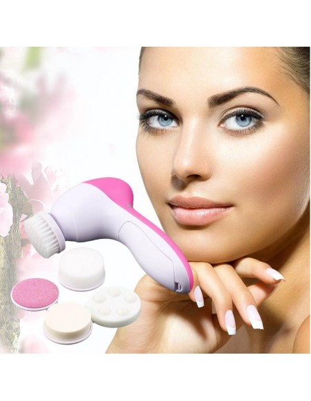 Massagador de Limpeza Facial + Esfoliador  5 em1 | Virtualvantagem | VRT.002.00031
