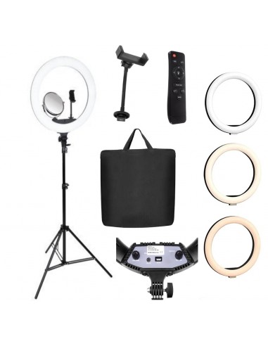 RING LIGHT GRANDE 45 CM COM TRIPÉ | Virtualvantagem | VRT.008.00014
