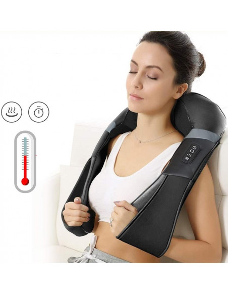 Massageador Shiatsu com Infravermelhos Termoterapia | Virtualvantagem | VRT.002.00040