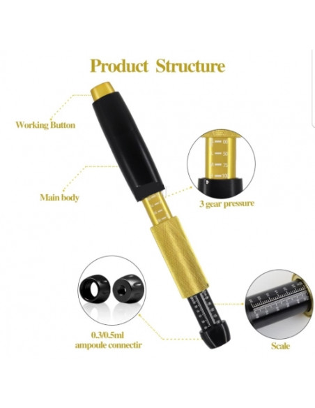 HYALURON PEN 2 EM 1 COM 3 NIVEIS PRESSÃO | Virtualvantagem | VRT.002.00135