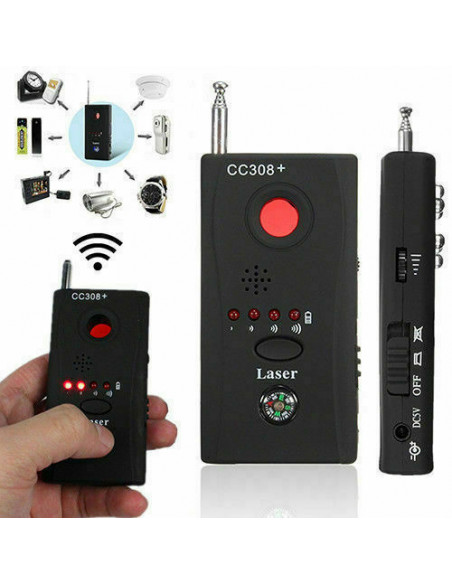 DETECTOR MICRO ESPIAS , CAMERAS CC308+ | Virtualvantagem |
