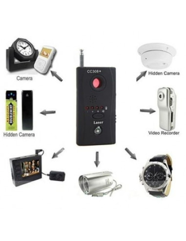 DETECTOR MICRO ESPIAS , CAMERAS CC308+ | Virtualvantagem |