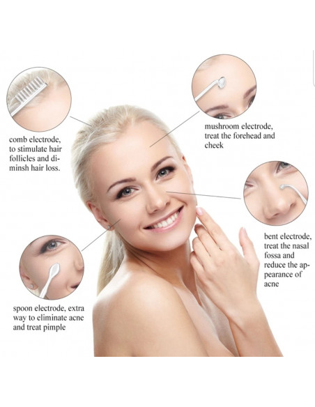 APARELHO  ALTA FREQUENCIA PORTÁTIL 4 ELETRODOS | ROSTO-TRATAMENTOS | Plural Lojas