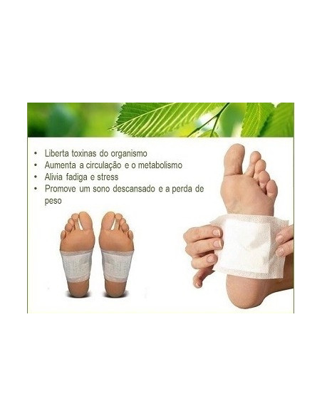 PENSOS DETOX FOOT PAD ADESIVOS  DETOX | Virtualvantagem | VRT.002.00080
