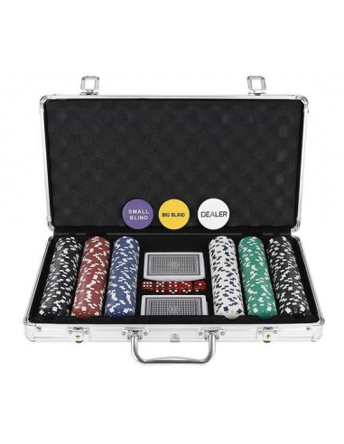 MALA POKER 300 FICHAS 11.5g | Virtualvantagem | VRT.009.00016